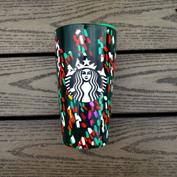Starbucks 2019 Holiday Ceramic Confetti Tumbler - Picture 1 of 6